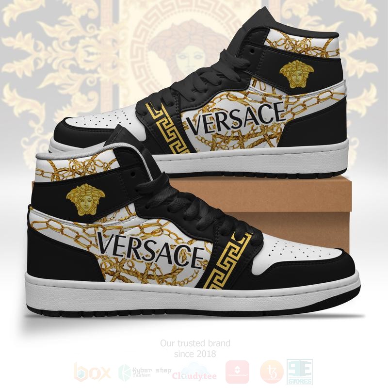 Versace Air Jordan High Top Shoes