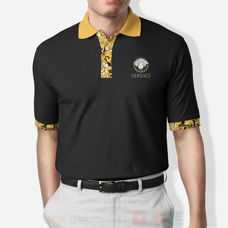 Versace Black Polo Shirt