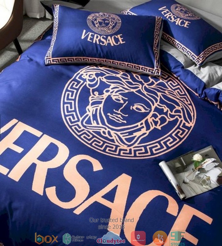 Versace Blue Duvet cover bedding set