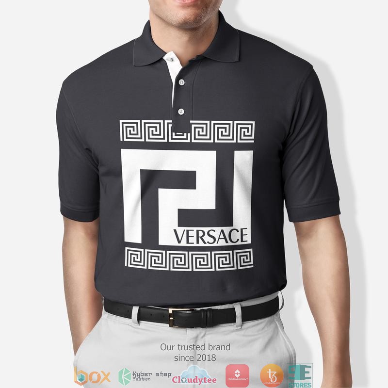 Versace Dark grey Polo Shirt