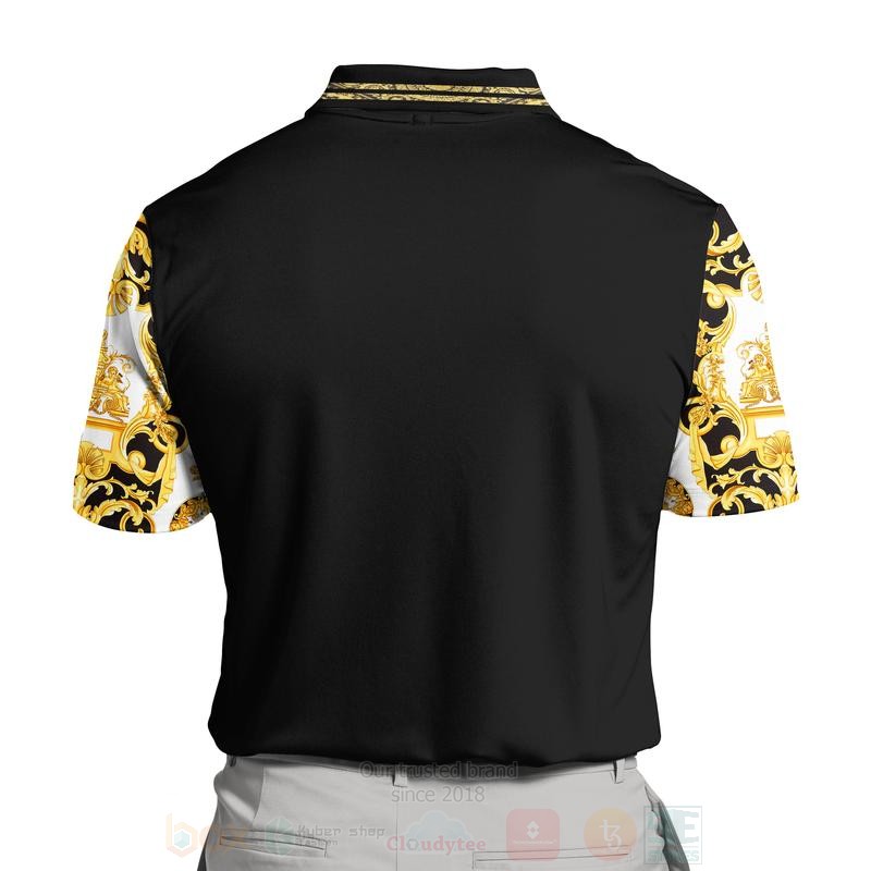 BEST Versace Medusa Pattern Black-Yellow-White All Over Print 3D Polo Shirt 5 Versace Medusa Pattern Black Yellow White Polo Shirt 1 2 3 4