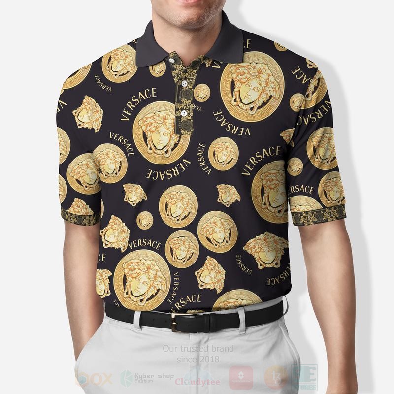 BEST Versace Medusa All Over Print 3D Polo Shirt 3 Versace Medusa Polo Shirt 1 2
