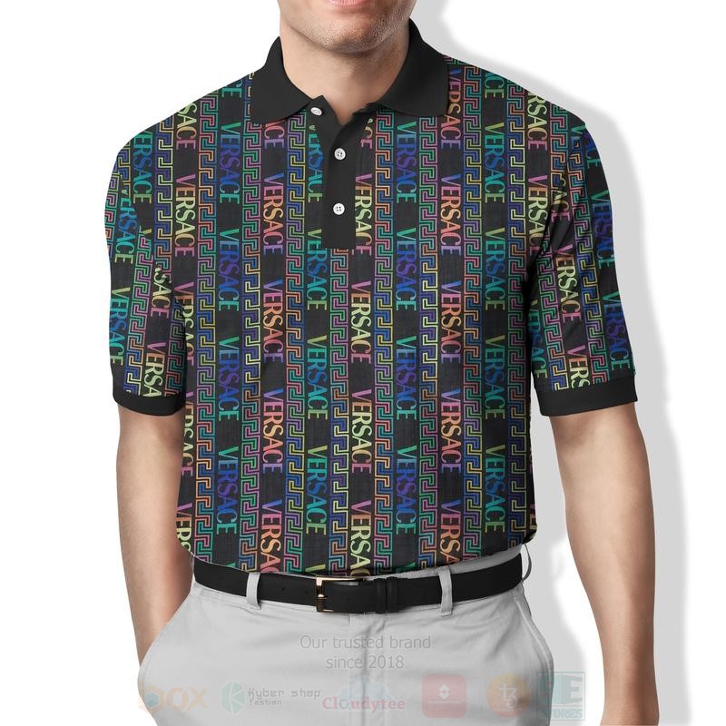 Versace Multi Color Polo Shirt 1 2 3