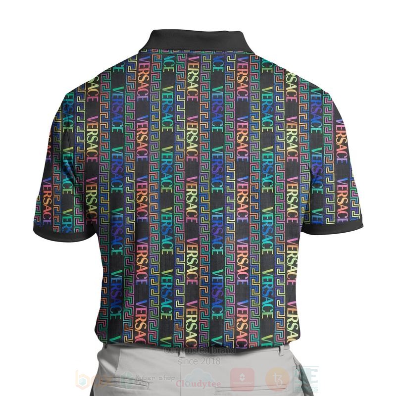 Versace Multi Color Polo Shirt 1 2 3 4