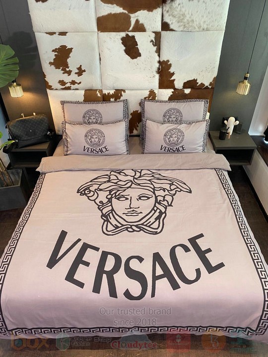 BEST Versace Pink Inspired Duvet Cover Bed Sets 3 Versace Pink Inspired Bedding Set