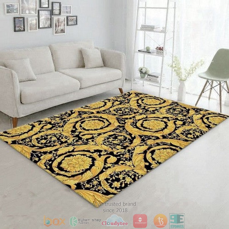 Versace gold pattern Rug Carpet