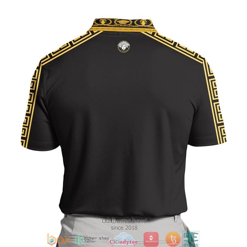 Versace hologram logo black Polo Shirt 2 Versace hologram logo black Polo Shirt 1