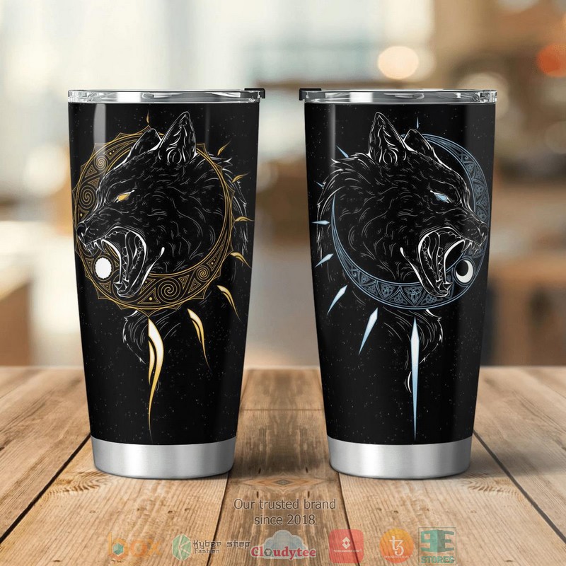 Viking The Sons Of Fenrir Skoll And Hati Tumbler 15 Viking The Sons Of Fenrir Skoll And Hati Tumbler