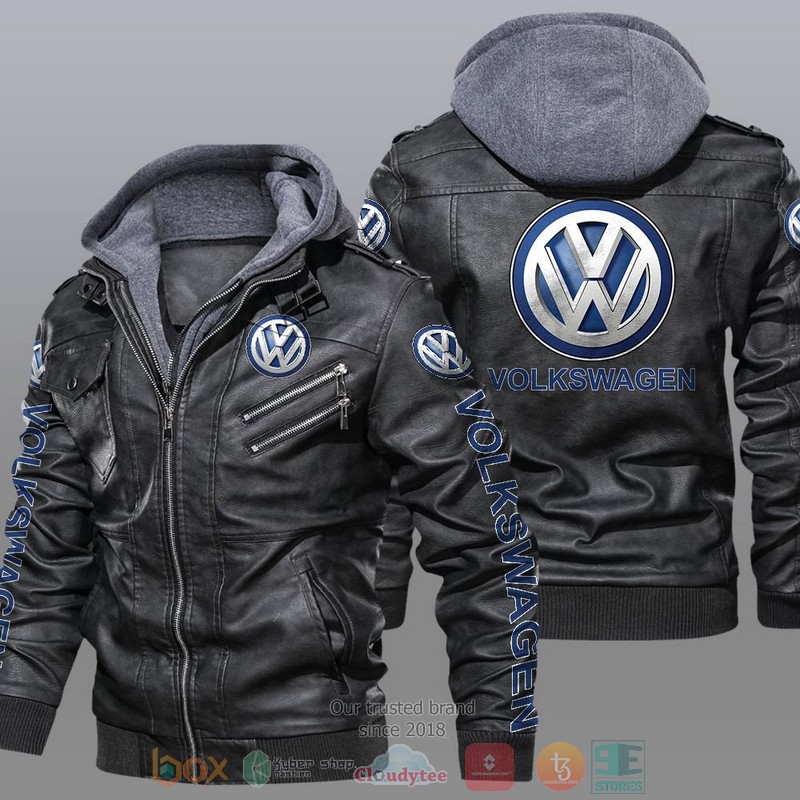 NEW Volkswagen Car Motor Leather Jacket 4 Volkswagen Car Motor Leather Jacket
