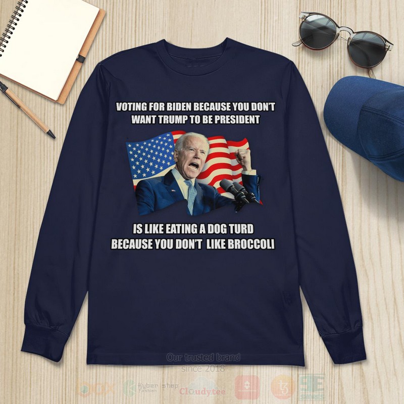 Voting For Biden Because You Dont Want Trump To Be President 2D Hoodie Shirt 1 2 3 4 5 6 7