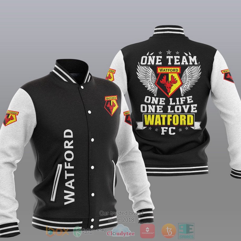 Watford One Team One Life One Love Baseball Jacket