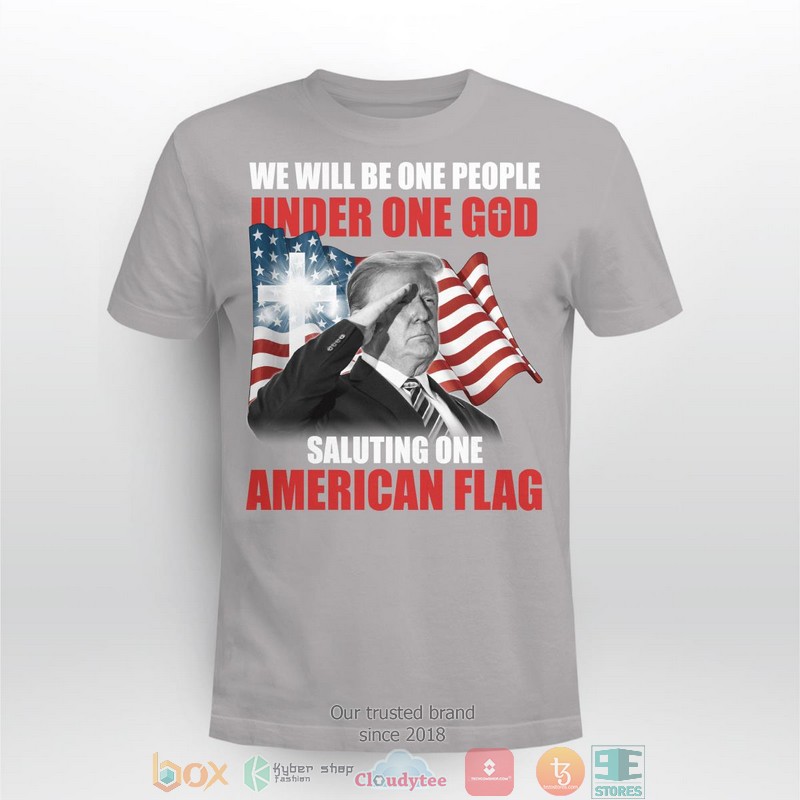 We Will Be One People Under On God Saluting One American Flag shirt, long sleeve 4 We Will Be One People Under On God Saluting One American Flag shirt long sleeve 1 2 3