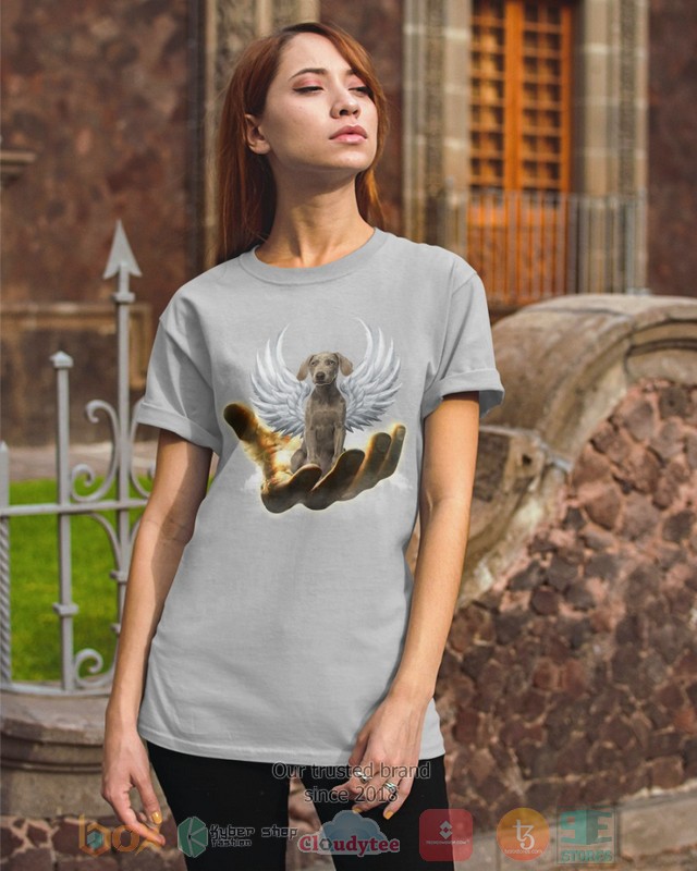 HOT Weimaraner Golden Hand Heaven Wings 2D shirt, hoodie 3 Weimaraner Golden Hand Heaven Wings 2D shirt hoodie 1 2