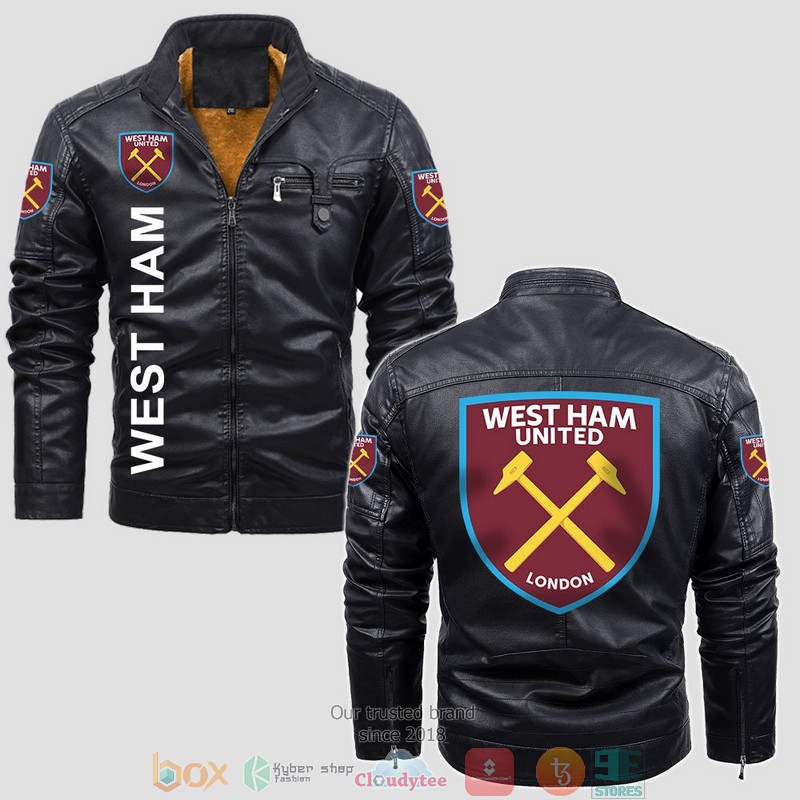 West Ham Fleece Leather Jacket