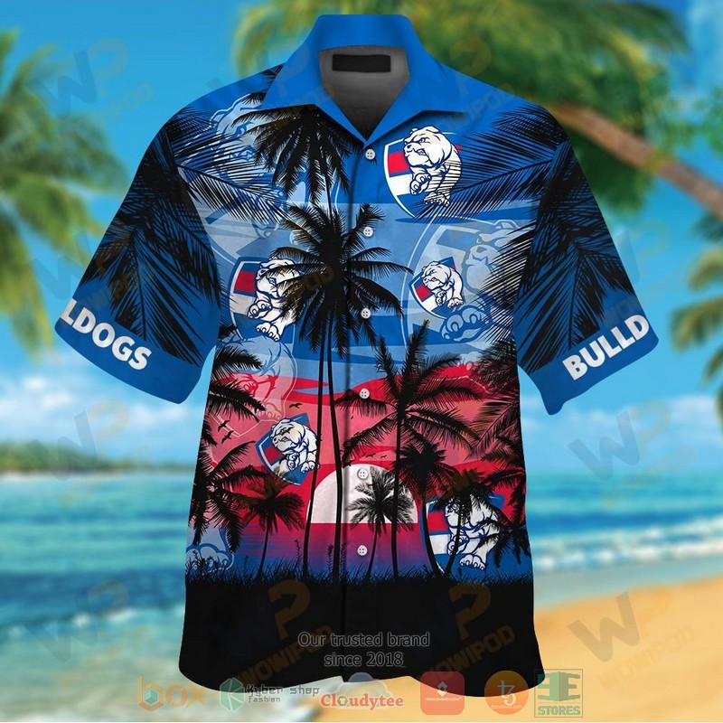 HOT Western Bulldogs Hawaiian Shirt and shorts 13 Western Bulldogs Hawaiian Shirt and shorts