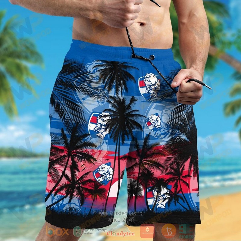HOT Western Bulldogs Hawaiian Shirt and shorts 5 Western Bulldogs Hawaiian Shirt and shorts 1 2 3 4