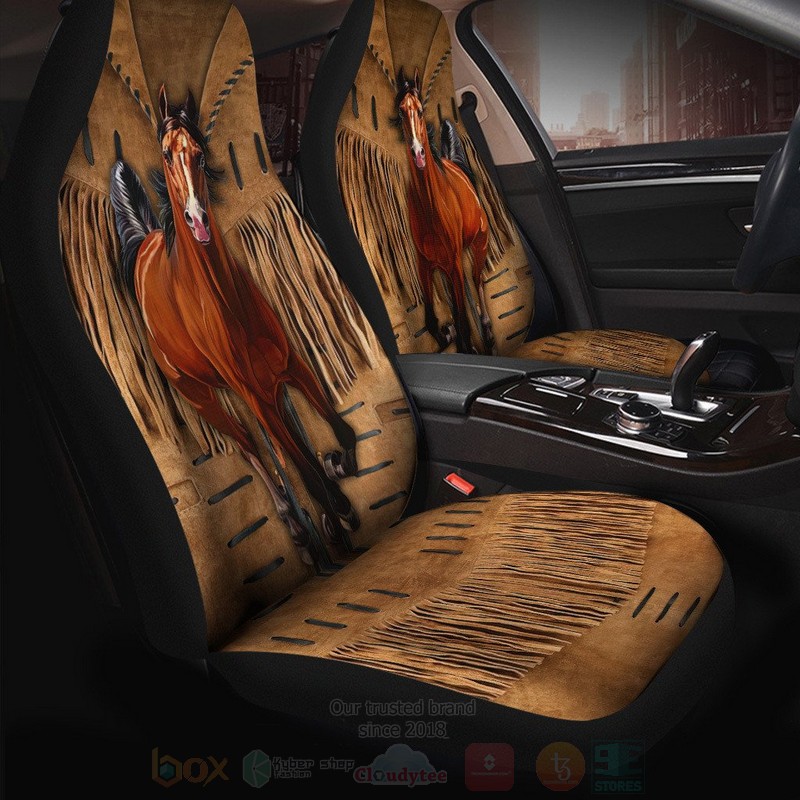BEST Western Horse 3D Car Seat Covers 2 Western Horse Car Seat Covers 1