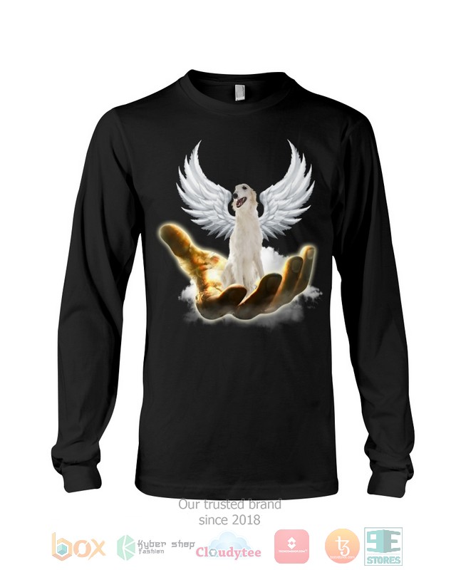 White Borzoi Golden Hand Heaven Wings 2D shirt hoodie 1 2 3 4 5 6 7 8 9 10 11 12 13 14 15 16 17 18 19 20