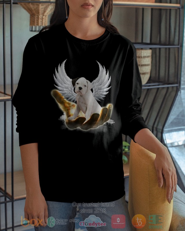White Boxer Golden Hand Heaven Wings 2D shirt hoodie 1 2 3 4 5 6 7 8 9 10 11 12 13 14 15 16 17 18 19 20 21 22