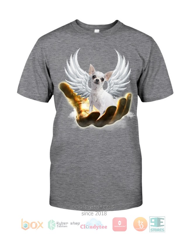 HOT White Chihuahua Golden Hand Heaven Wings 2D shirt, hoodie 5 White Chihuahua Golden Hand Heaven Wings 2D shirt hoodie 1 2 3 4