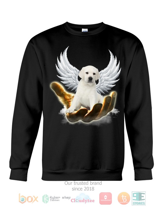White Labrador Golden Hand Heaven Wings 2D shirt hoodie 1 2 3 4 5 6 7 8 9 10