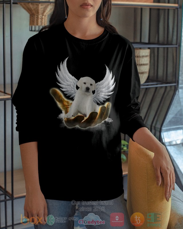 White Labrador Golden Hand Heaven Wings 2D shirt hoodie 1 2 3 4 5 6 7 8 9 10 11 12 13 14 15 16 17 18 19 20 21 22