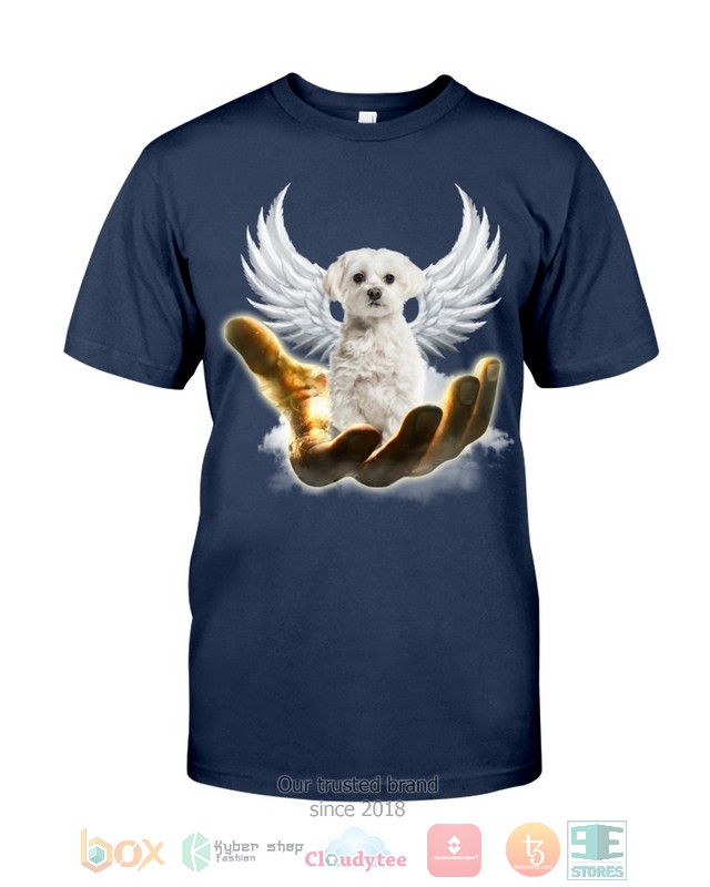 White Maltese Golden Hand Heaven Wings 2D shirt hoodie 1 2 3 4 5 6 7 8