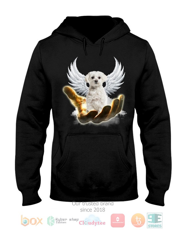 White Maltese Golden Hand Heaven Wings 2D shirt hoodie 1 2 3 4 5 6 7 8 9 10 11 12 13 14 15