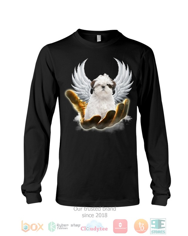 White Shih Tzu Golden Hand Heaven Wings 2D shirt hoodie 1 2 3 4 5 6 7 8 9 10 11 12 13 14 15 16 17 18 19 19