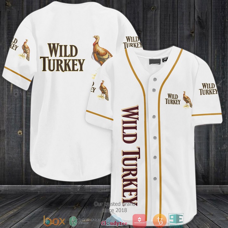 Wild Turkey Baseball Jersey Shirt