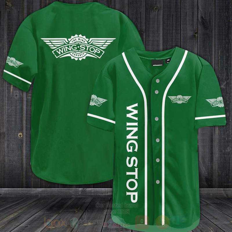 Wingstop Restaurants Baseball Jersey Shirt