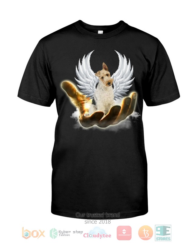 Wire Fox Terrier Golden Hand Heaven Wings 2D shirt hoodie 1 2 3 4 5 6