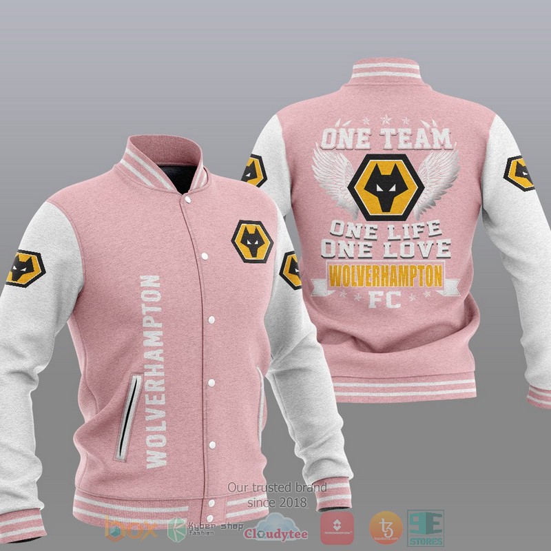 Wolverhampton One Team One Life One Love Baseball Jacket 1 2 3 4 5 6