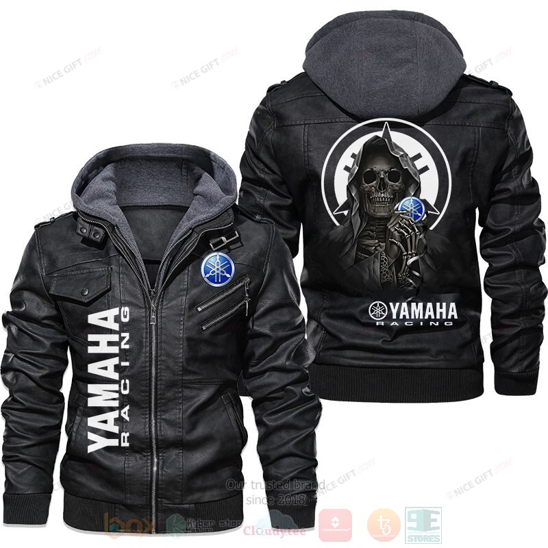 Yamaha Racing Skull Leather Jacket
