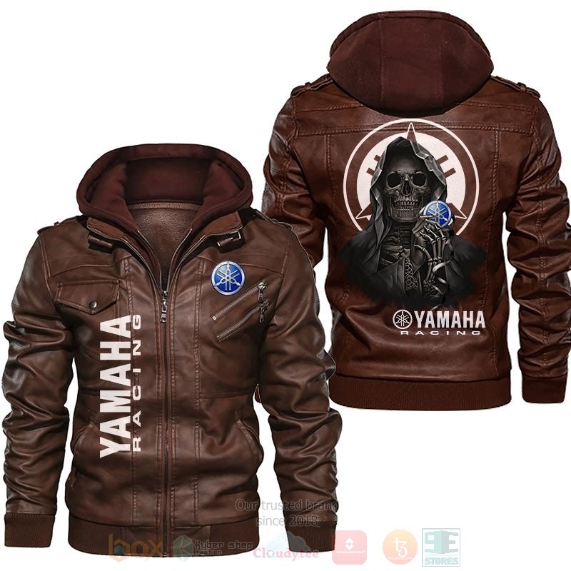 Yamaha Racing Skull Leather Jacket 1