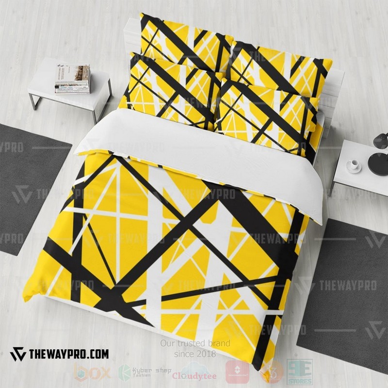 BEST Yellow Frankenstrat Strings Custom Yellow-White Bedding Set 3 Yellow Frankenstrat Strings Custom Yellow White Bedding Set 1 2