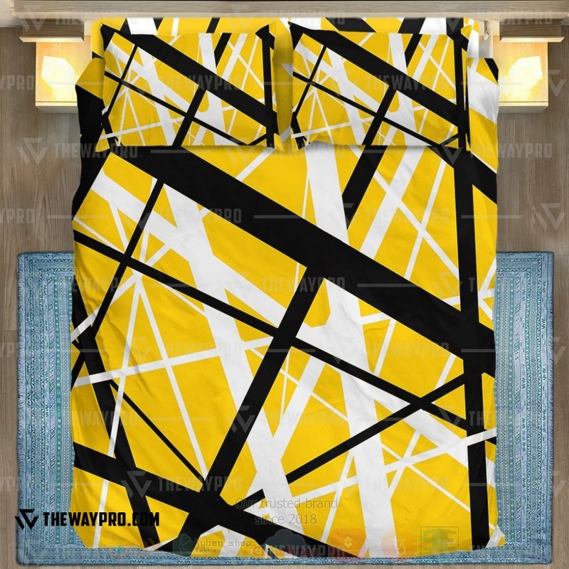 BEST Yellow Frankenstrat Strings Custom Yellow-White Bedding Set 4 Yellow Frankenstrat Strings Custom Yellow White Bedding Set 1 2 3