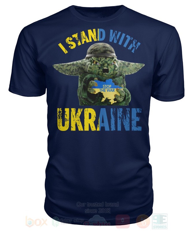 Yoda I Stand With Stop The War Ukraine 2D Hoodie Shirt 1
