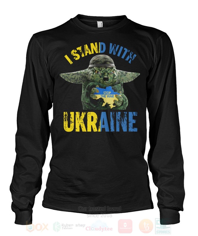 Yoda I Stand With Stop The War Ukraine 2D Hoodie Shirt 1 2 3 4