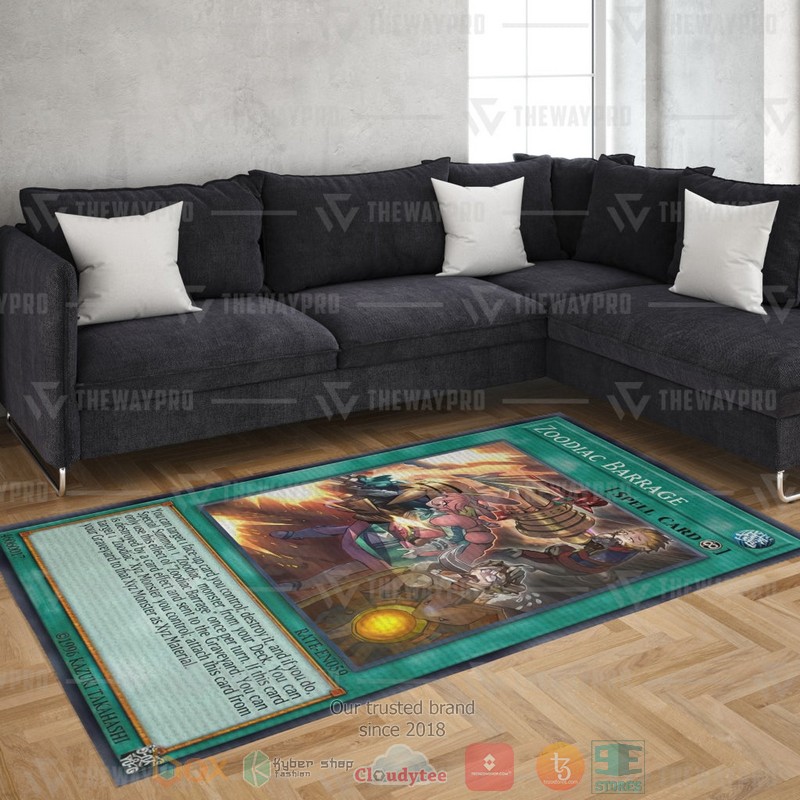 Zoodiac Barrage Rectangle Rug 1