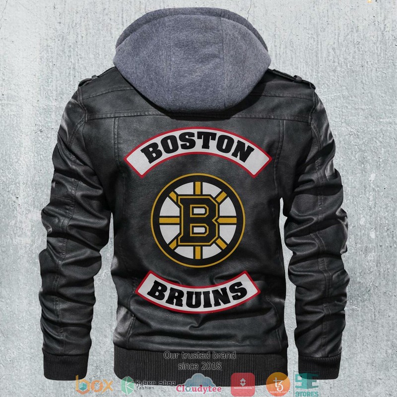 Boston Bruins NHL Hockey Motorcycle Leather Jacket