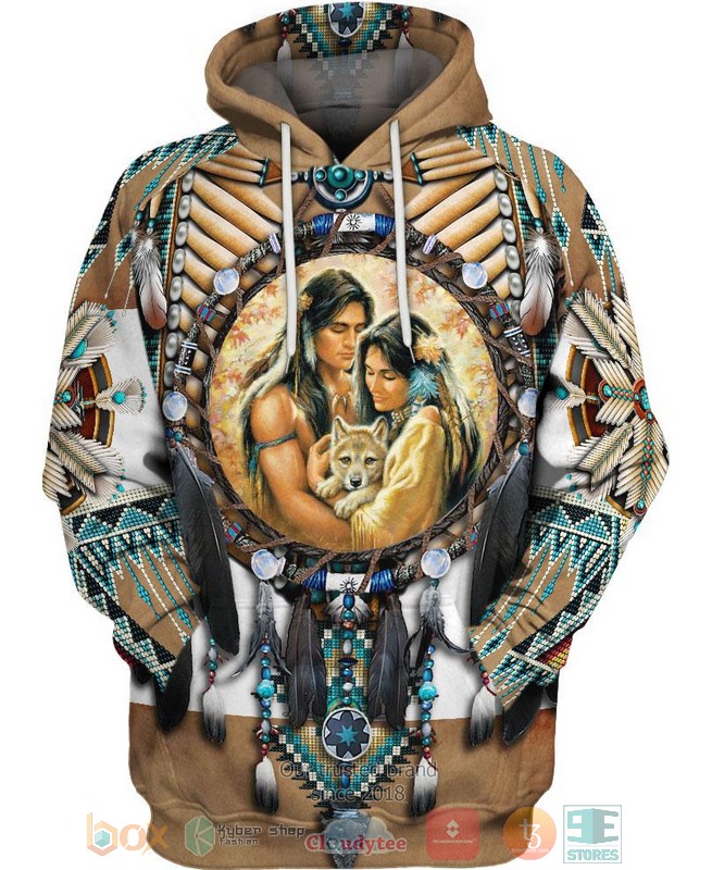 Family Feather Native Motifs 3D Shirt Hoodie