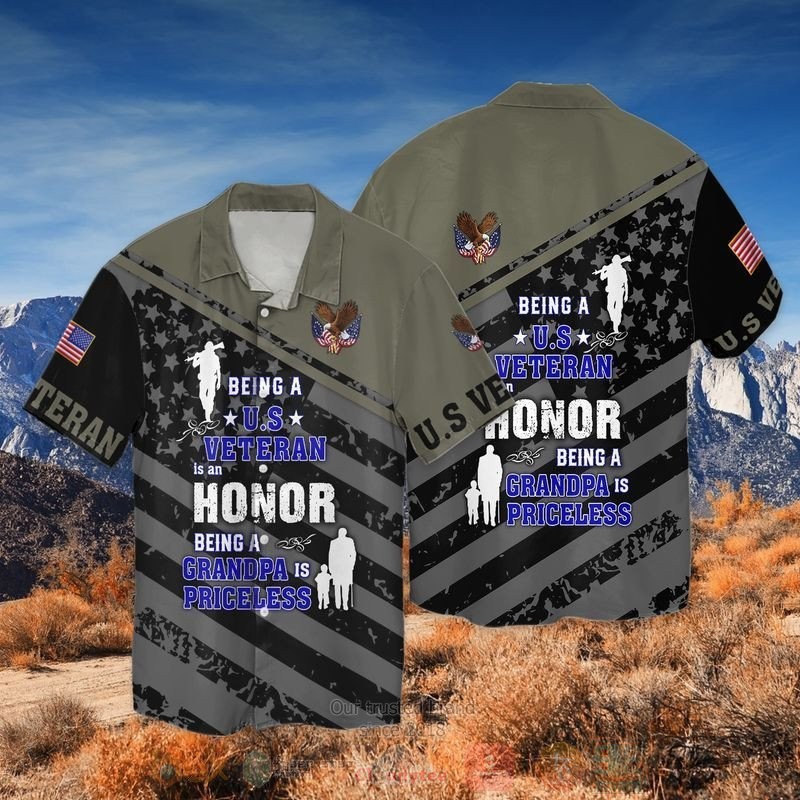 BEST 4th of July Independence Day Memorial Being A Veteran Is An Honor Being A Grandpa Is Priceless All Over Print Aloha Shirt 2 4th of July Independence Day Memorial Being A Veteran Is An Honor Being A Grandpa Is Priceless Short Sleeve Hawaiian Shirt