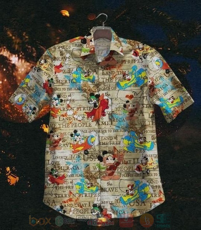 Mickey We the People Short Sleeve Hawaiian Shirt