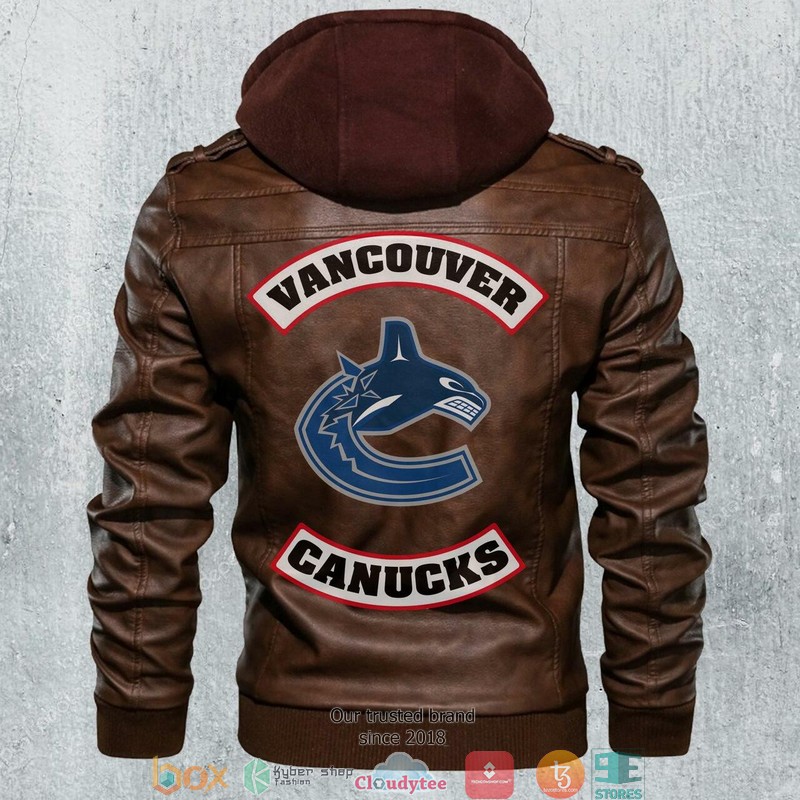 Vancouver Canucks NHL Hockey Motorcycle Leather Jacket