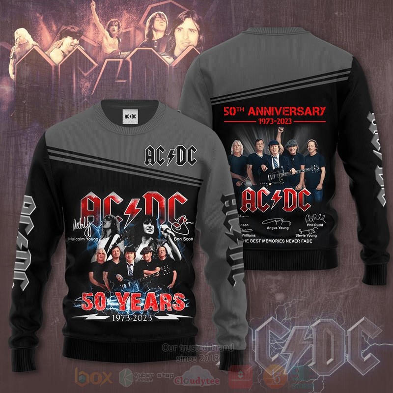 BEST AC DC Band 50 Year 1973-2023 Hoodie, Shirts 4 AC DC Band 50 Year 1973 2023 Hoodie Shirt 1 2 3