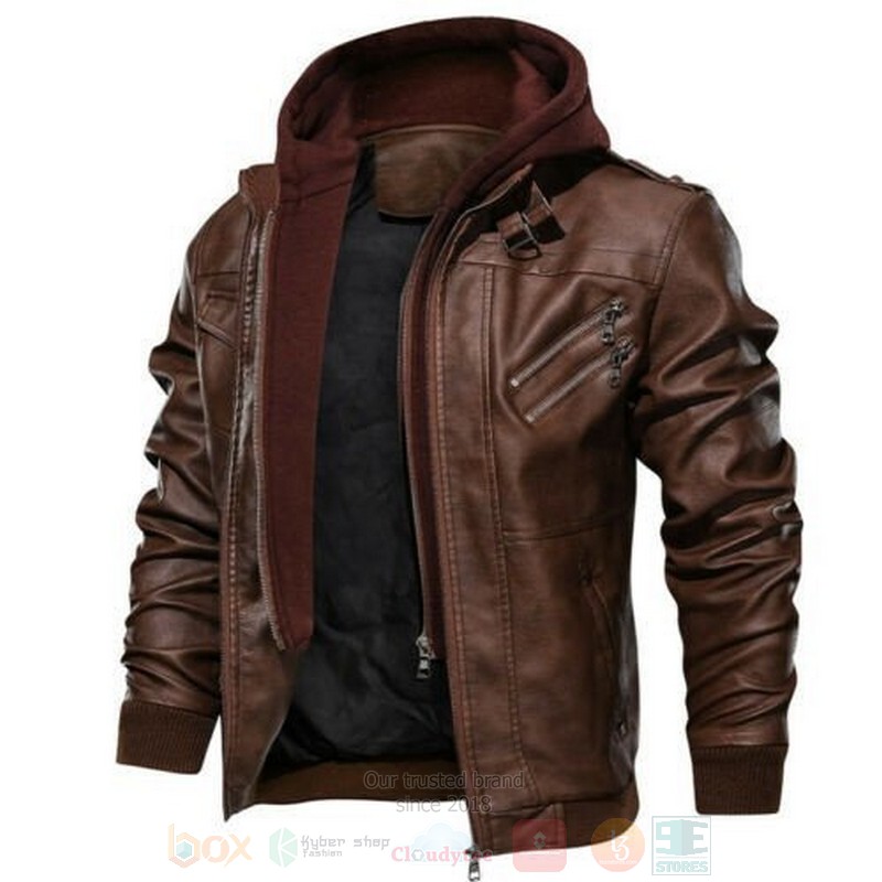 Arizona State Sun Devils NCAA Brown Motorcycle Leather Jacket 1