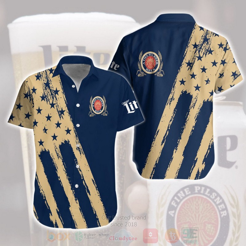 A Fine Pilsner Beer American Flag Hawaiian Shirt