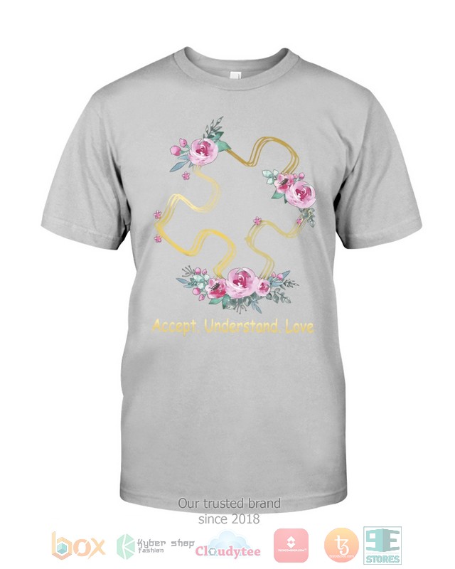 Accept Understand Love Autism Awareness Shirt Hoodie