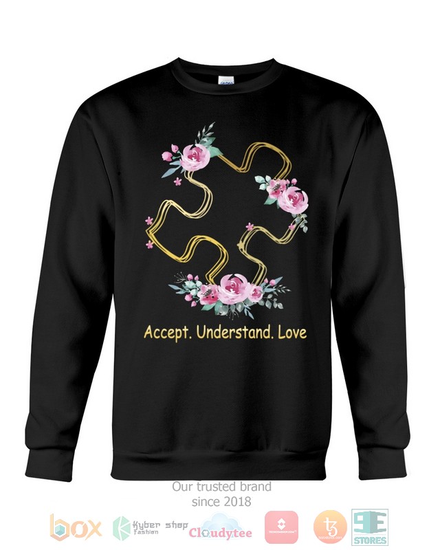 Accept Understand Love Autism Awareness Shirt Hoodie 1 2 3 4 5 6 7